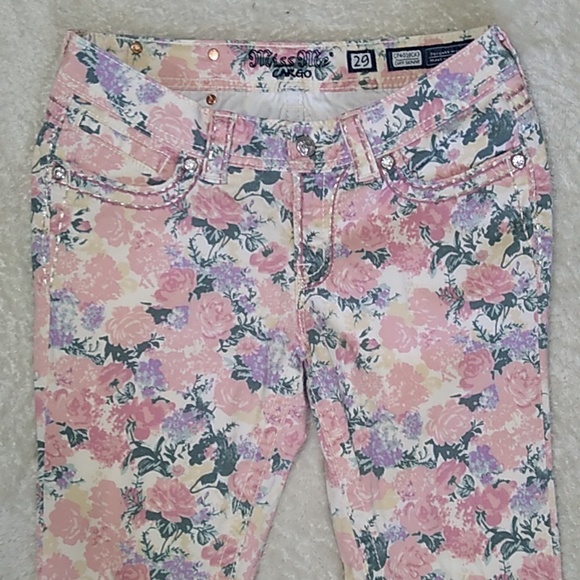 Miss Me Jeans size 29 Skinny Floral Print - Picture 2 of 13